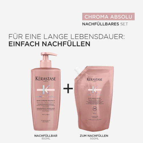 Bain Chroma Respect + Refill Pouch à 500ml – Bild 2