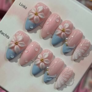 Handgemachte Press On Nails Wiederverwendbar & Salonqualität