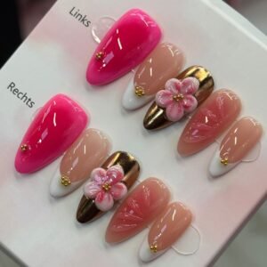 Handgemachte Press On Nails Wiederverwendbar & Salonqualität