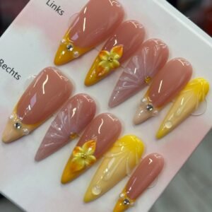 Handgemachte Press On Nails Wiederverwendbar & Salonqualität