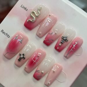 Handgemachte Press On Nails Wiederverwendbar & Salonqualität