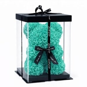 Valetinstag Rosenbär im Geschenkbox mit LED