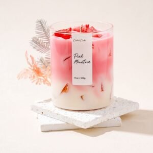 Handgemachte Duftkerze Pink Mountain