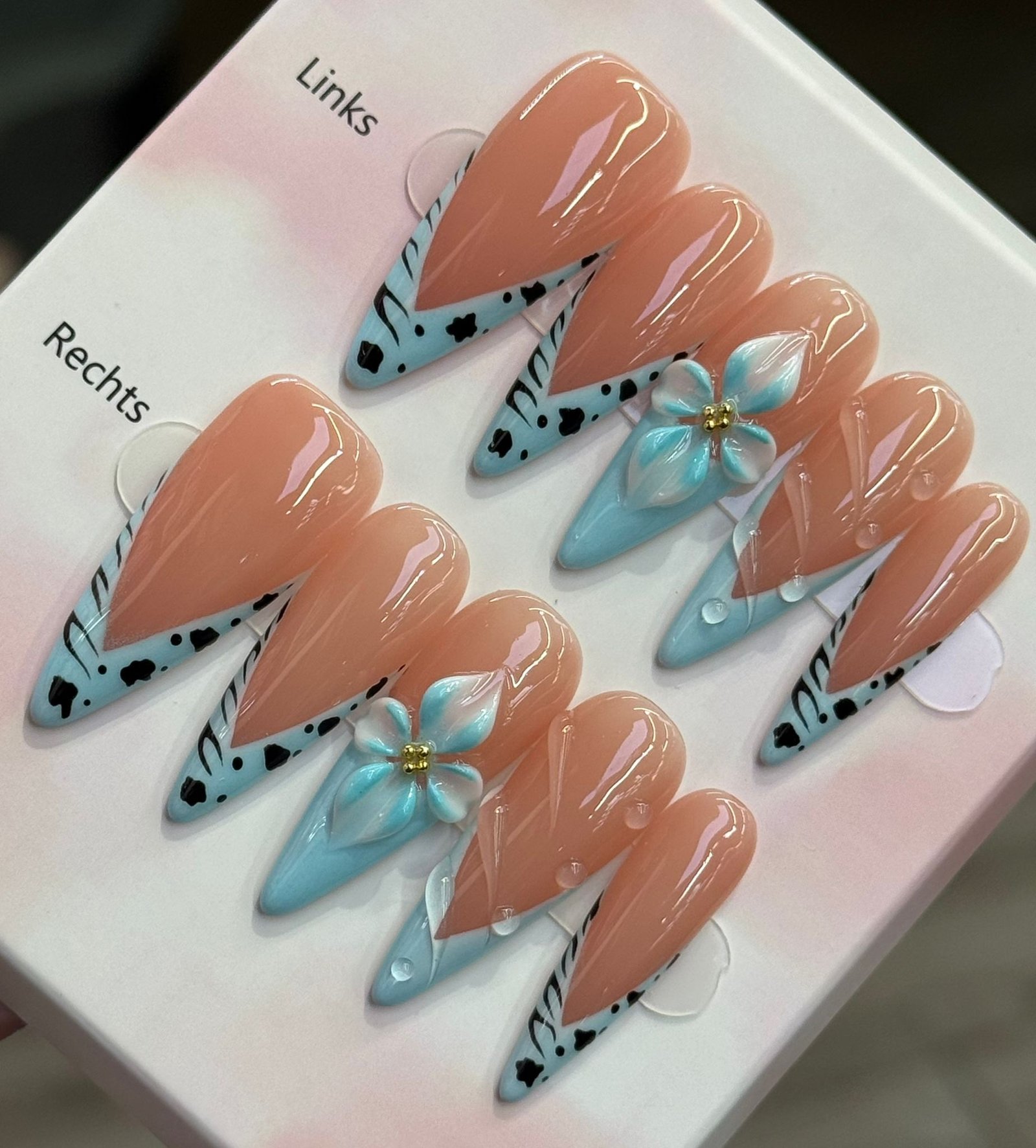 Handgemachte Press-On Nails Komplett Set