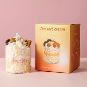 Handgemacht Biscoff Biskuit Dessertkerze