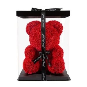 Valetinstag Rosenbär im Geschenkbox mit LED