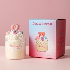 Handgemachte Cornflakes Sundae Kerze