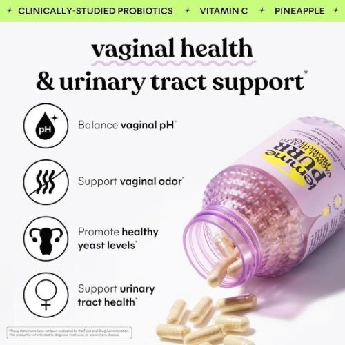 Purr, Vaginal Health Probiotics, Probiotika für die vaginale Gesundheit, 60 vegane Kapseln – Bild 6