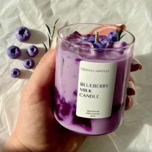 Handgemachte Blueberry Milk Duftkerze