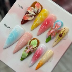 Handgemachte Press On Nails Komplett Set