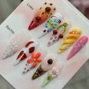 Handgemachte Press On Nails Komplett Set